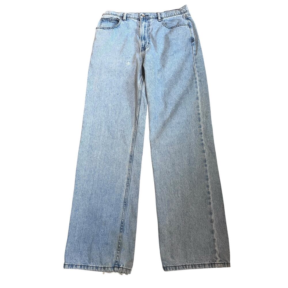 BDG Skate Fit Jeans 31x32 Light Wash Cotton Distressed Wide Leg Relaxed